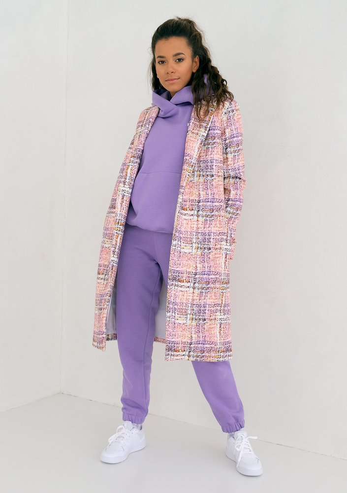 Pink Pastel print coat