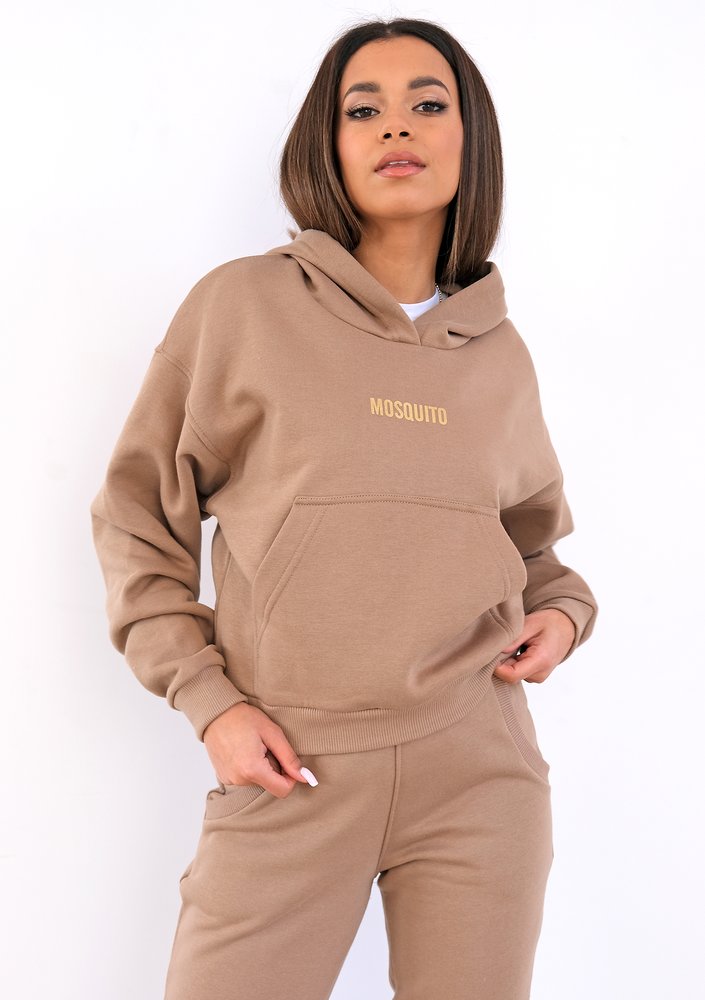 Bluza z kieszenią i kapturem Coffe ILM