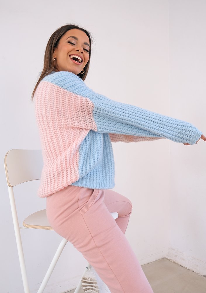 Short candy pastel cardigan