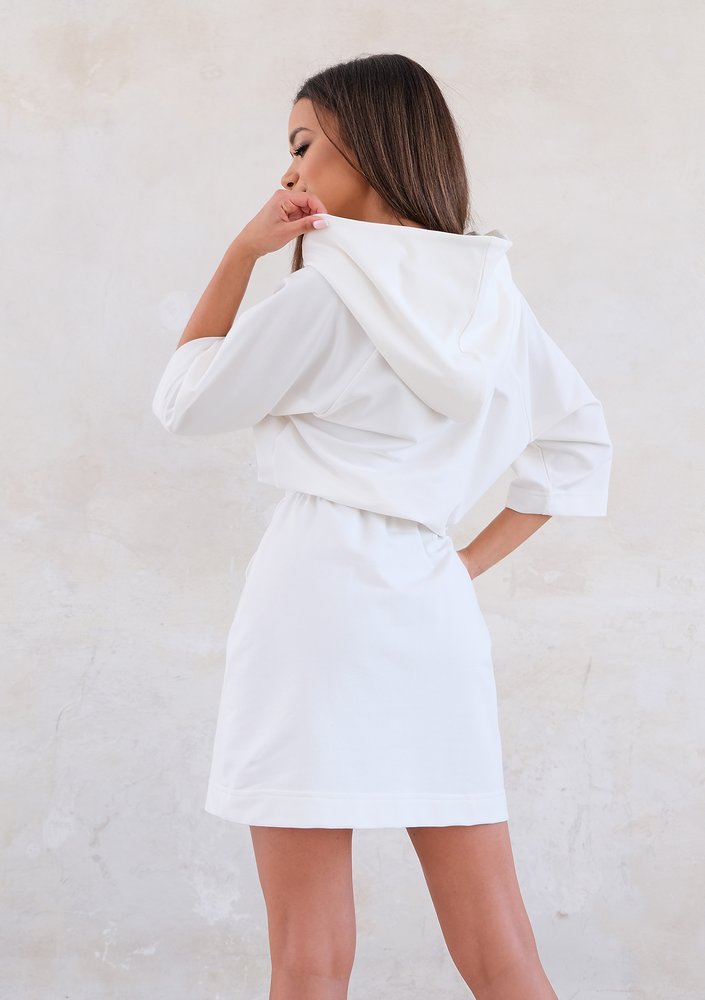 Comfy light dress with hood