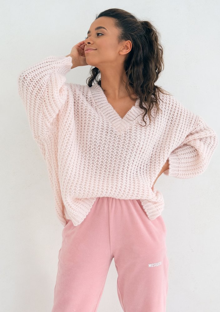 Oversize Powder Pink cardigan