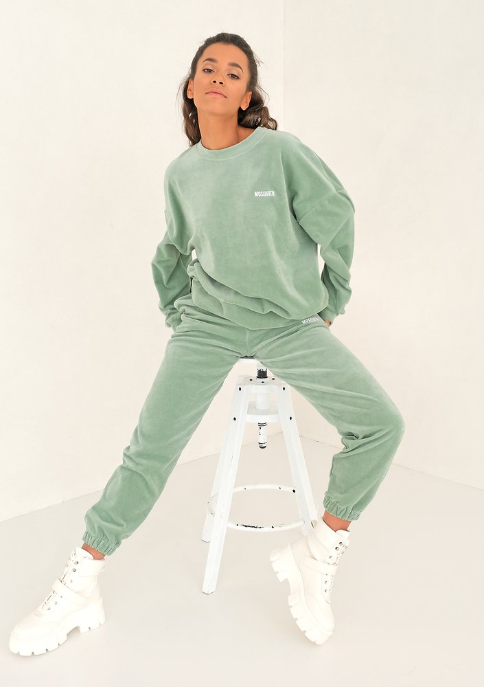 Welurowa bluza Smoke Mint  ILM