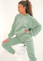 Pure - velvet hoodie smoke mint