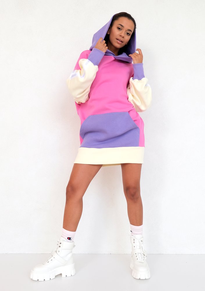 Loose Colorful Sweatshirt fuchsia