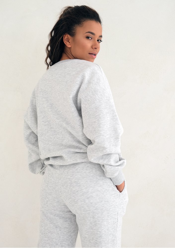 Spa Melange Simple Sweatshirt