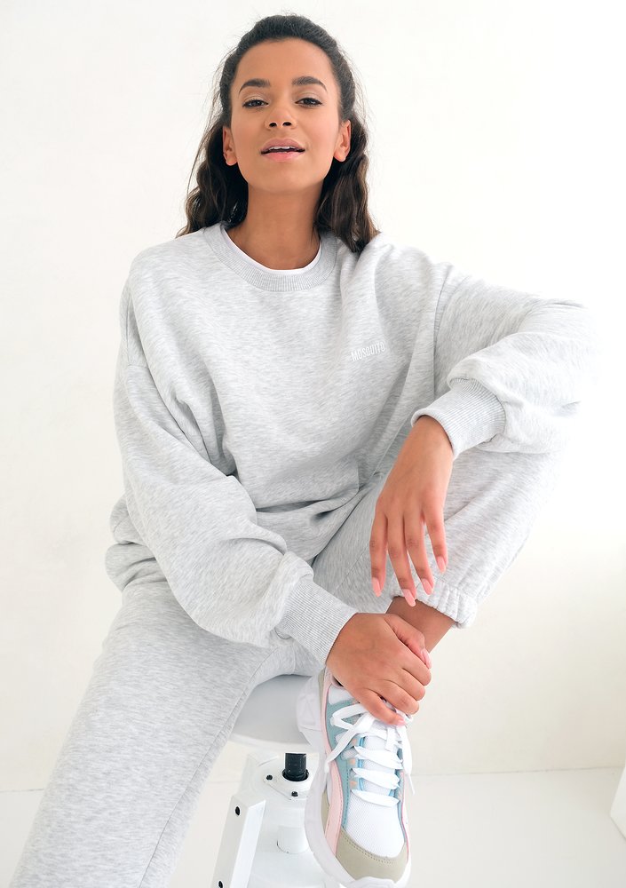 Spa Melange Simple Sweatshirt