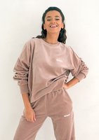 Pure - velvet sweatshirt coffee