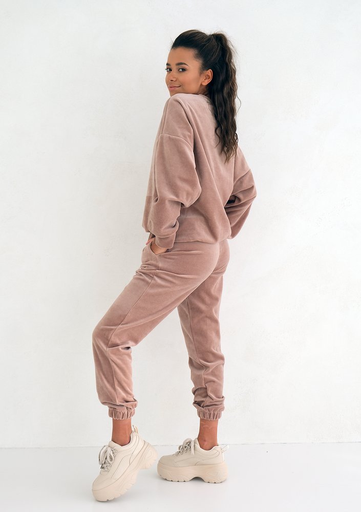 Welurowa bluza Coffe Beige ILM