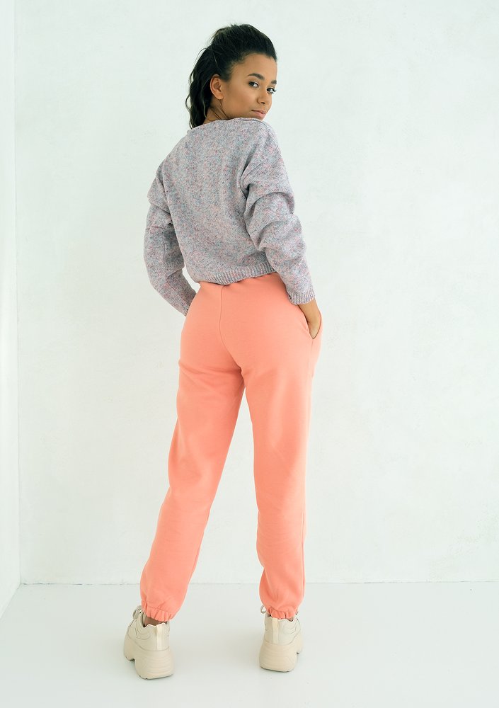 Short Coral Melange cardigan