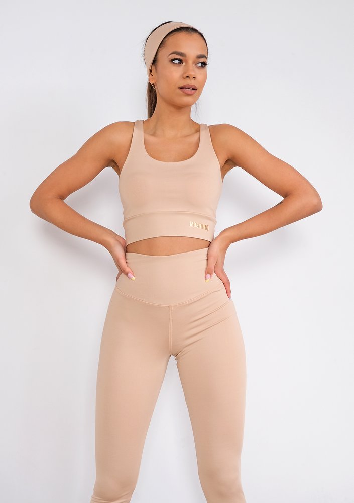 Strip Back Top Beige