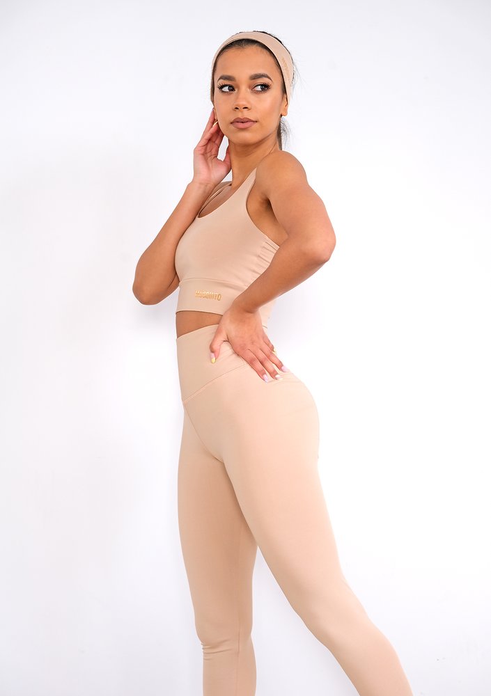 Strip Back Top Beige
