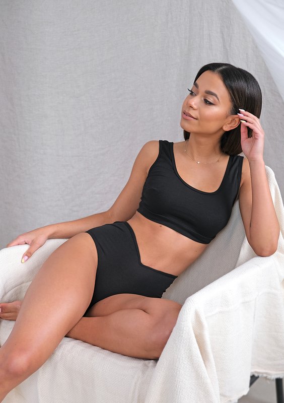 V shaped briefs Black