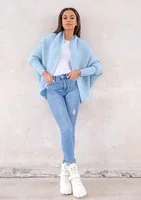 Vila - light blue oversize cardigan