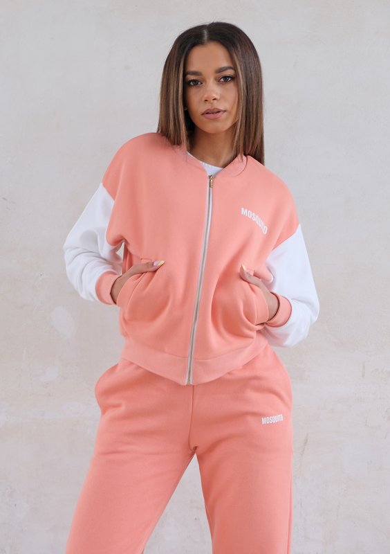 Bomber sweatshirt Coral Blush