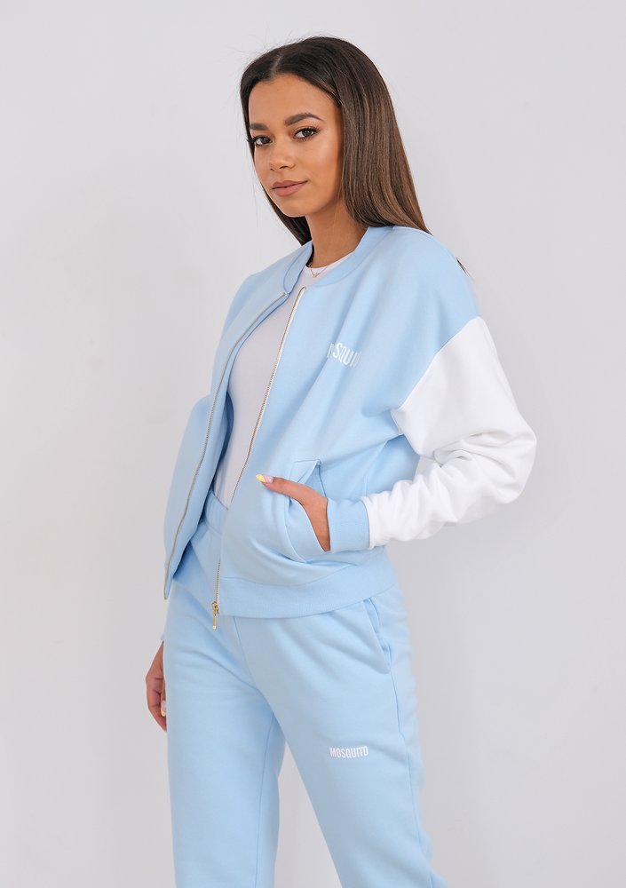 Bomber sweatshirt Baby Blue