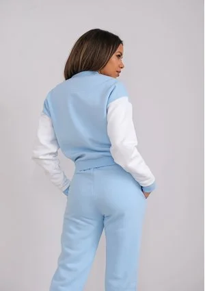 Bomber sweatshirt Baby Blue