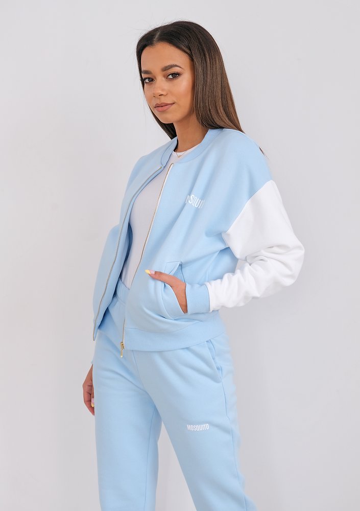 Bomber sweatshirt Baby Blue