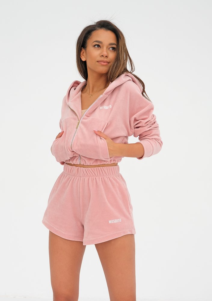 Rozpinana bluza welurowa Mellow Rose