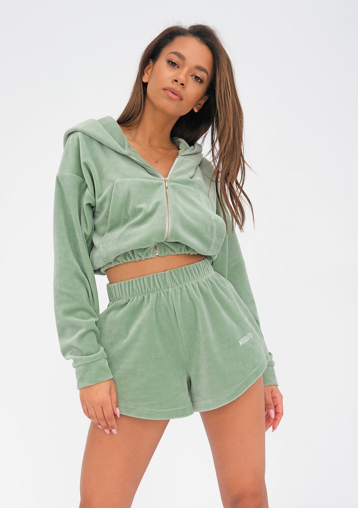 Velvet Shorts Smoke Mint