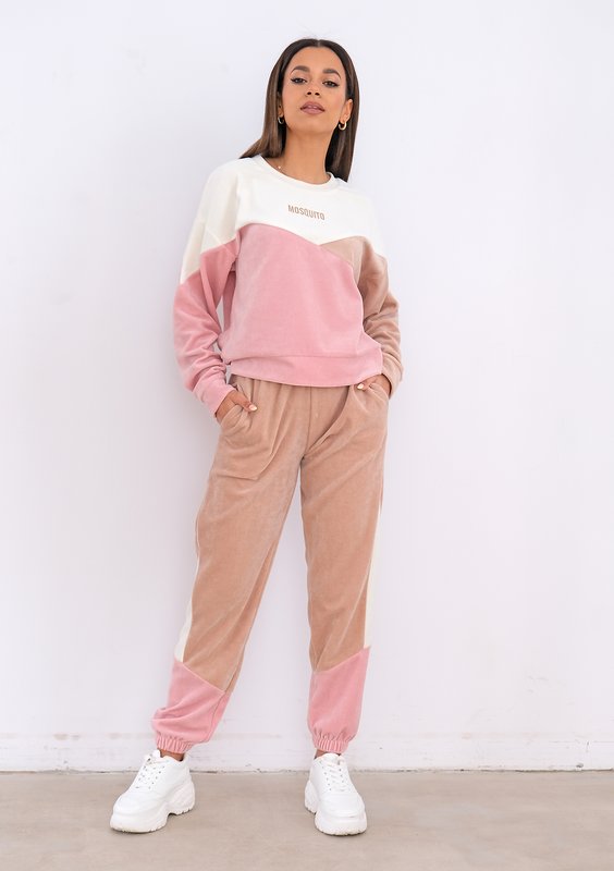 Velvet sweatshirt Marshmallow