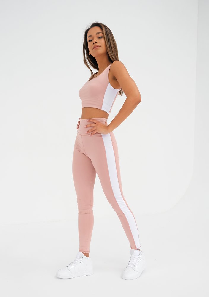 Powder Legging with a white stripe