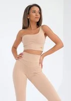 Sensual - Top asymetryczny Beige