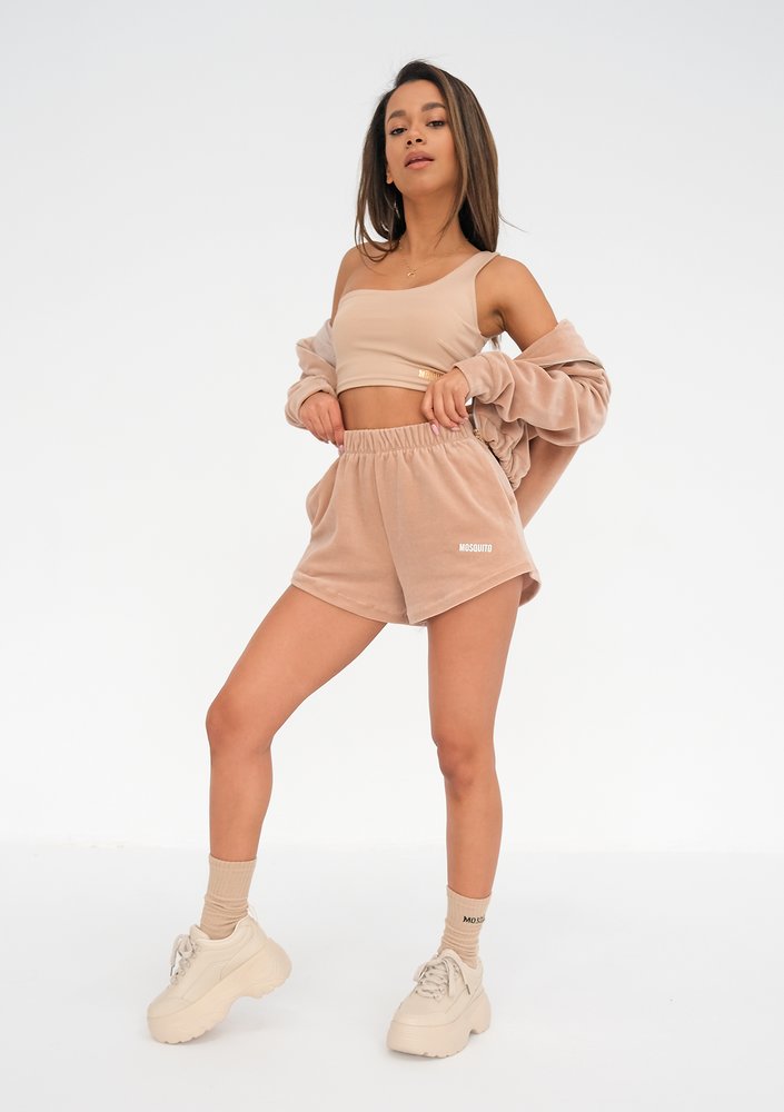 Asymetryczny top Sensual Beige