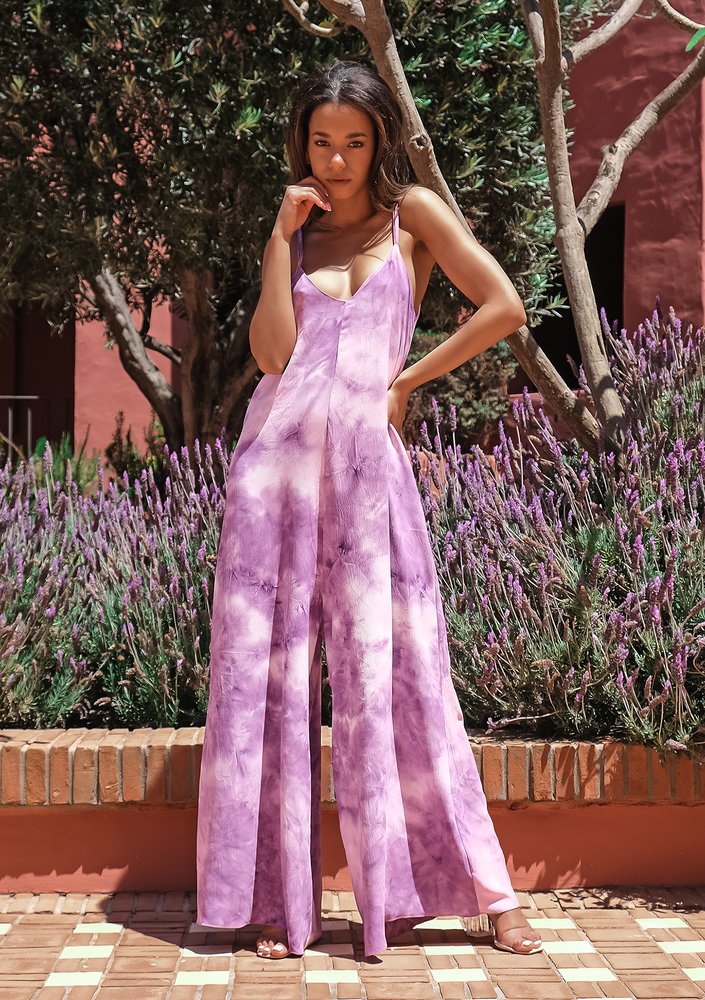 Kombinezon tie dye Lavender