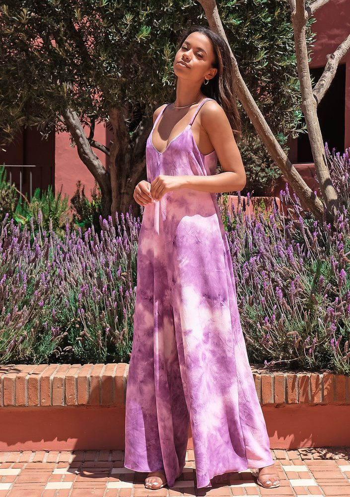 Kombinezon tie dye Lavender