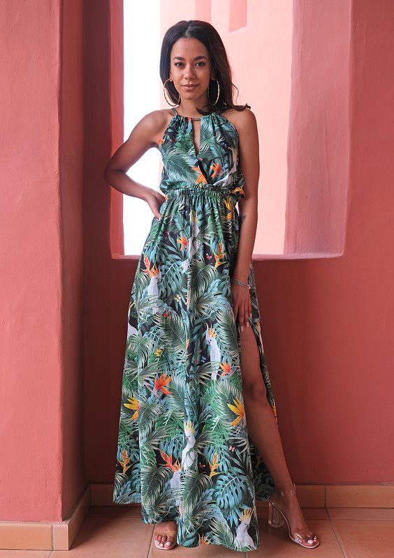 Letnia sukienka maxi Parrots