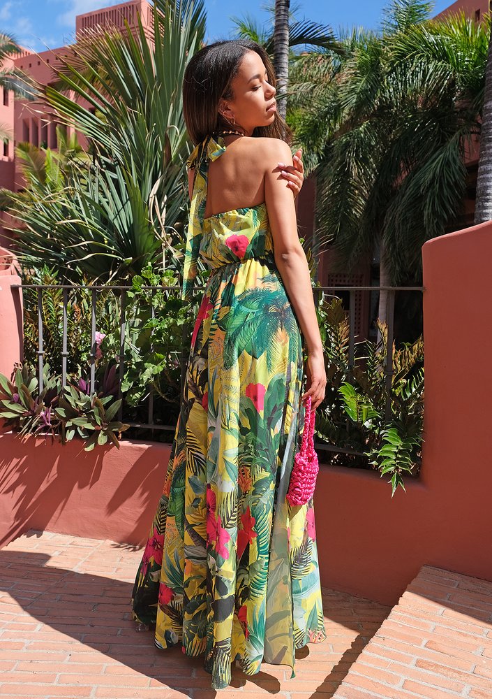 Sukienka maxi Exotic Yellow