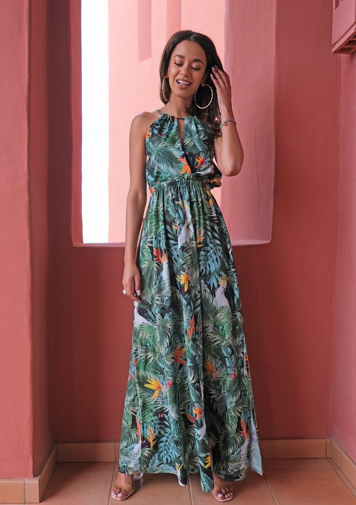 Letnia sukienka maxi Parrots