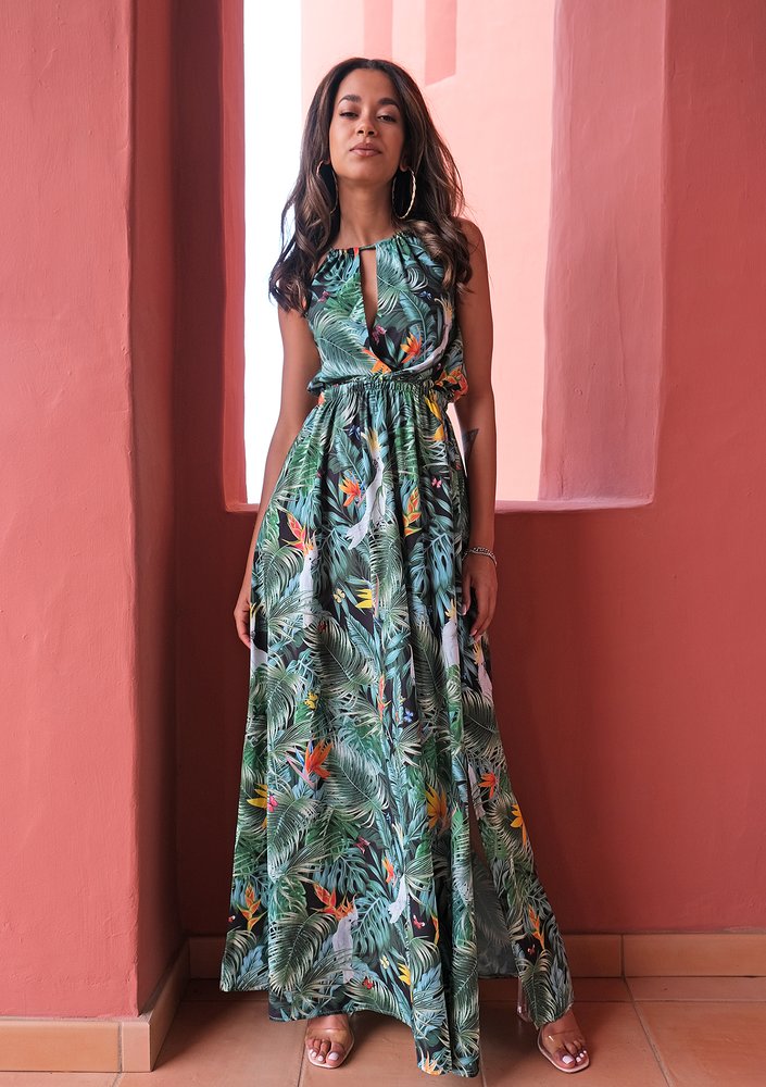 Letnia sukienka maxi Parrots