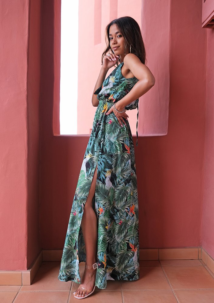 Letnia sukienka maxi Parrots