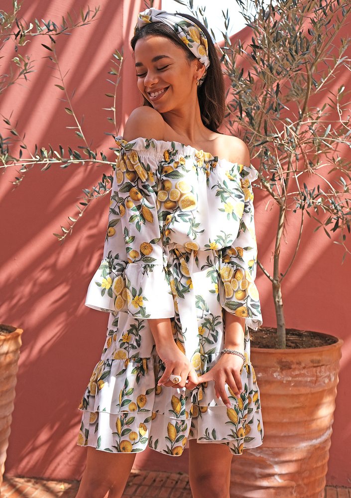 Sukienka z odkrytymi ramionami Lemons