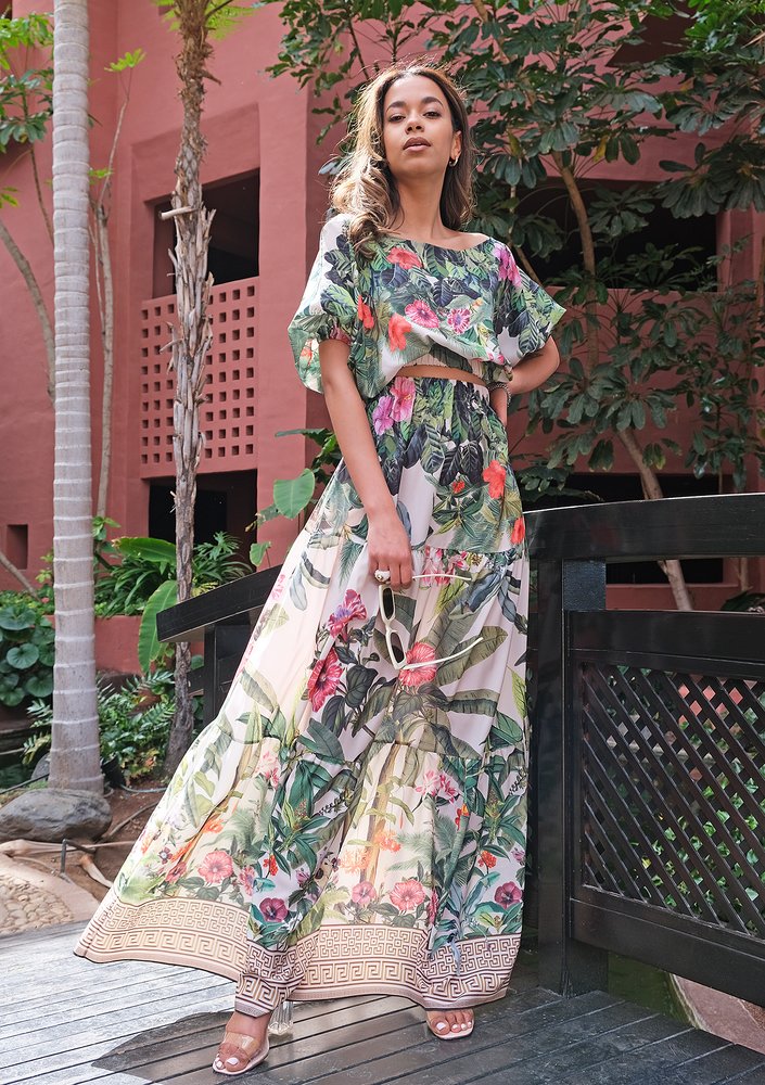 Maxi skirt Tenerife Garden