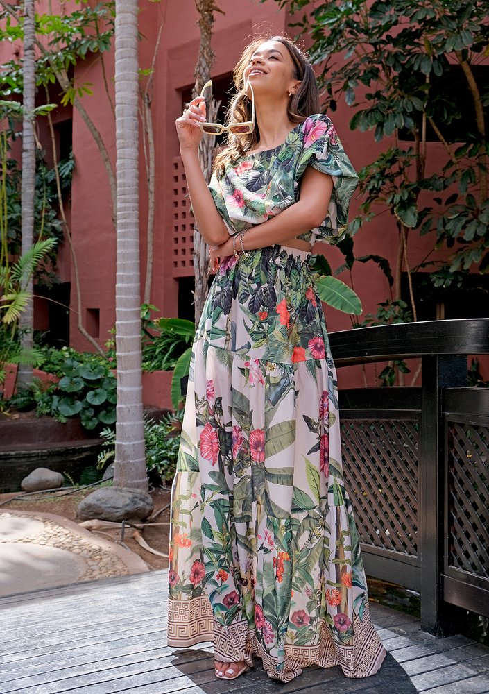 Maxi skirt Tenerife Garden