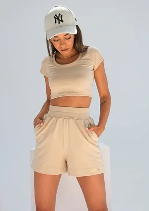 Krótki top Beige ILM