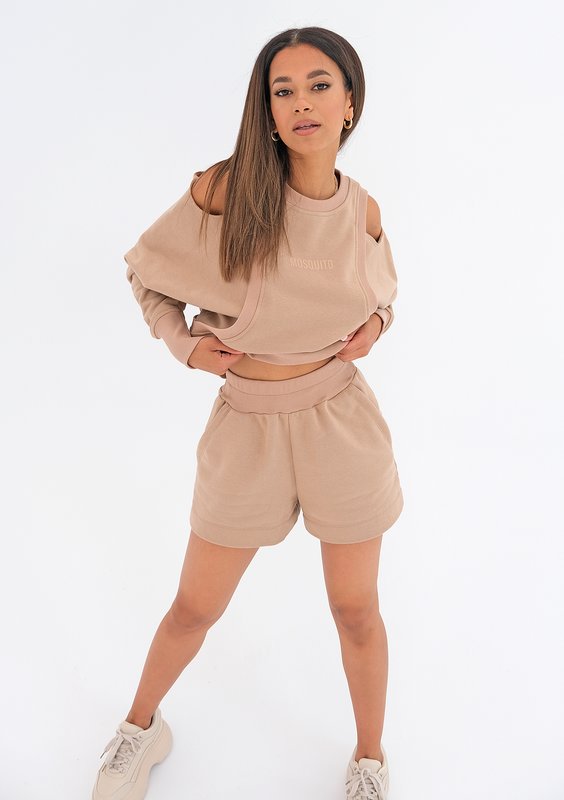 Szorty dresowe Coffee Beige ILM