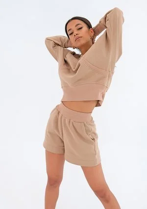Sweat shorts Coffee Beige