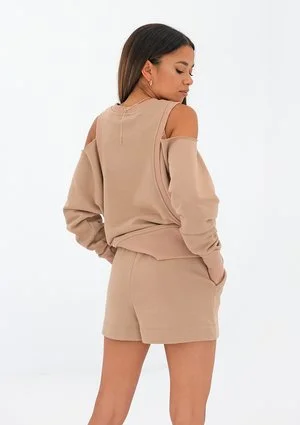 Sweat shorts Coffee Beige