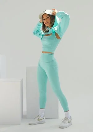 Super short sweatshirt Mint