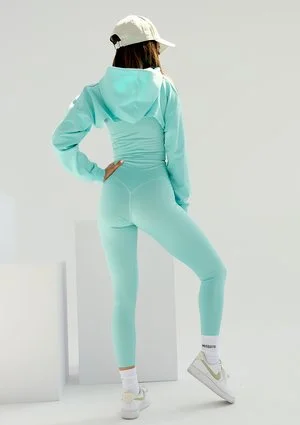 Super short sweatshirt Mint