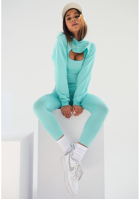 Super short sweatshirt Mint