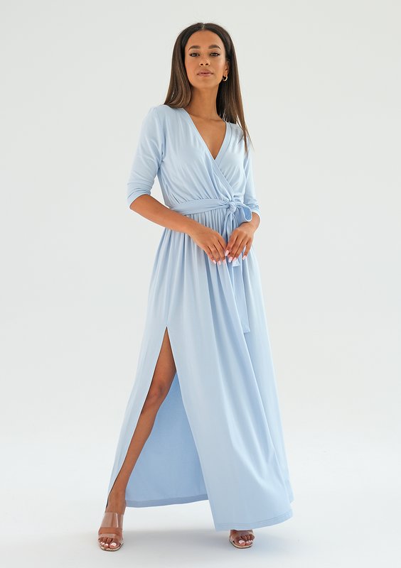 Maxi light blue dress