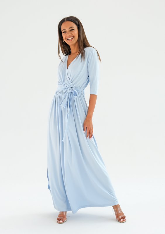 Maxi light blue dress