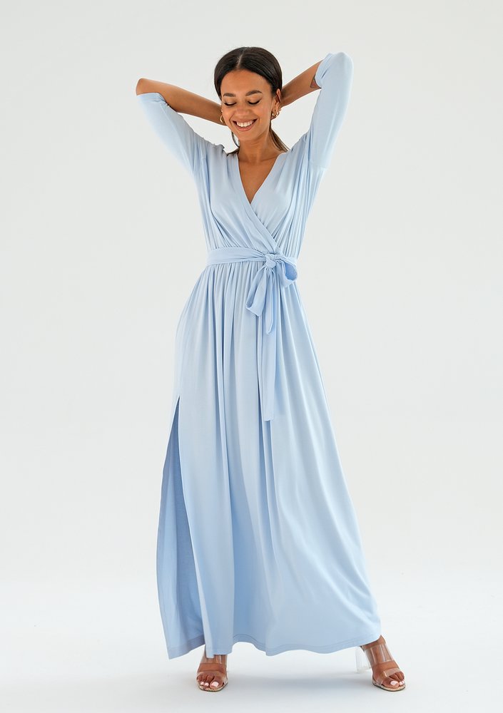 Maxi light blue dress