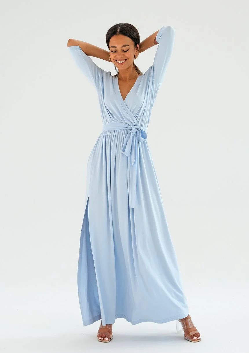Maxi light blue dress
