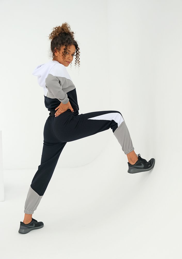 Tricolor sweatpants Grey