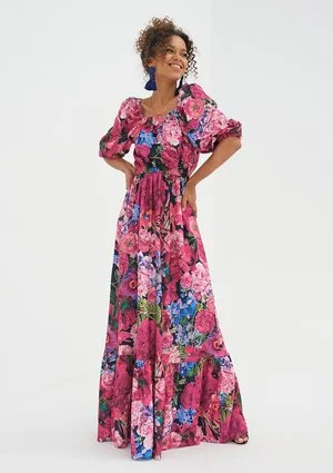 Sukienka maxi Pink Flowers